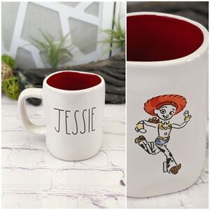 Rae Dunn JESSIE Disney PIXAR's Toy Story Double-Sided White/Red Ceramic Mug